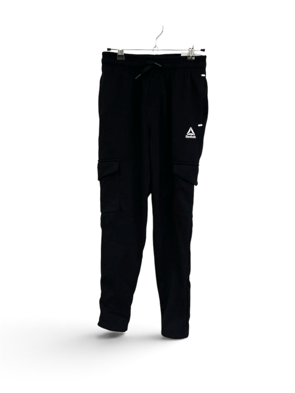 Reebok Kids Black Cargo Sweatpants with Logo